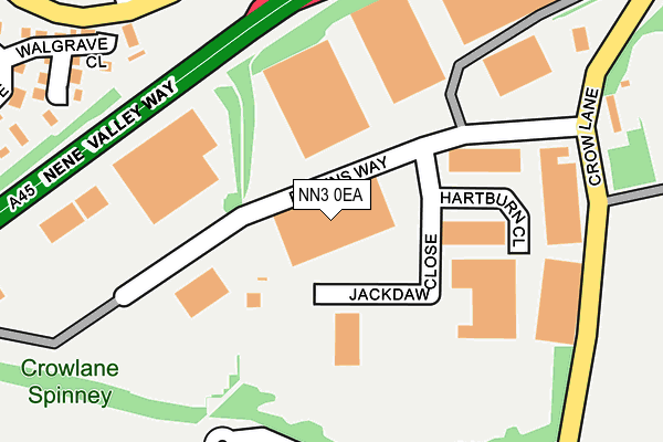 NN3 0EA map - OS OpenMap – Local (Ordnance Survey)