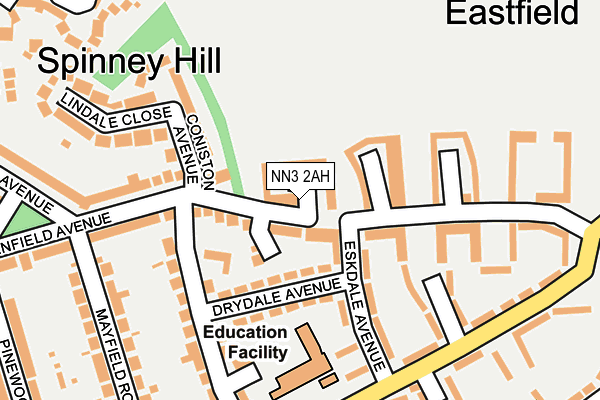 NN3 2AH map - OS OpenMap – Local (Ordnance Survey)