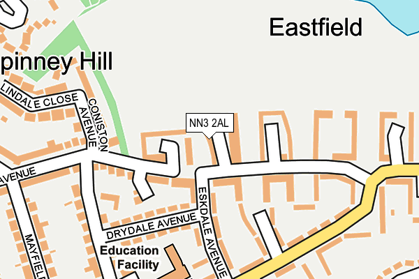 NN3 2AL map - OS OpenMap – Local (Ordnance Survey)