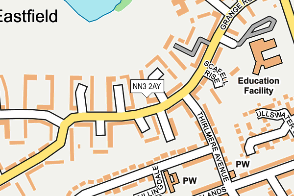 NN3 2AY map - OS OpenMap – Local (Ordnance Survey)