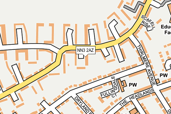 NN3 2AZ map - OS OpenMap – Local (Ordnance Survey)