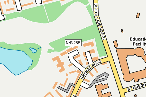 NN3 2BE map - OS OpenMap – Local (Ordnance Survey)