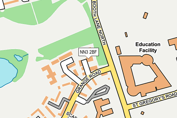 NN3 2BF map - OS OpenMap – Local (Ordnance Survey)