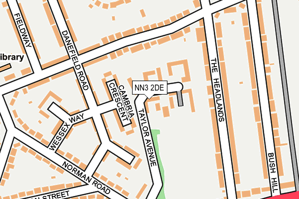 NN3 2DE map - OS OpenMap – Local (Ordnance Survey)