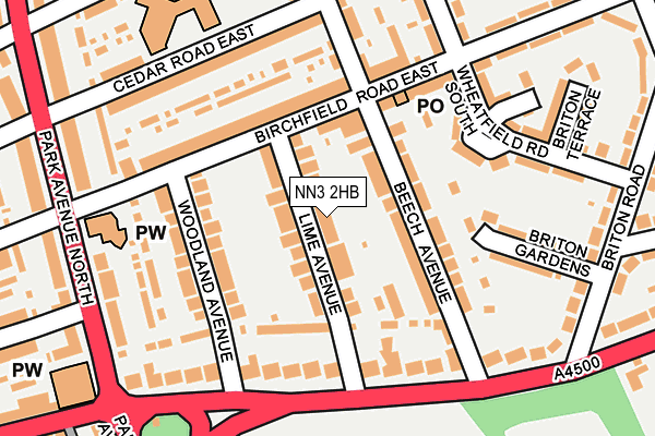 NN3 2HB map - OS OpenMap – Local (Ordnance Survey)