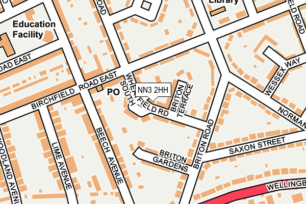 NN3 2HH map - OS OpenMap – Local (Ordnance Survey)