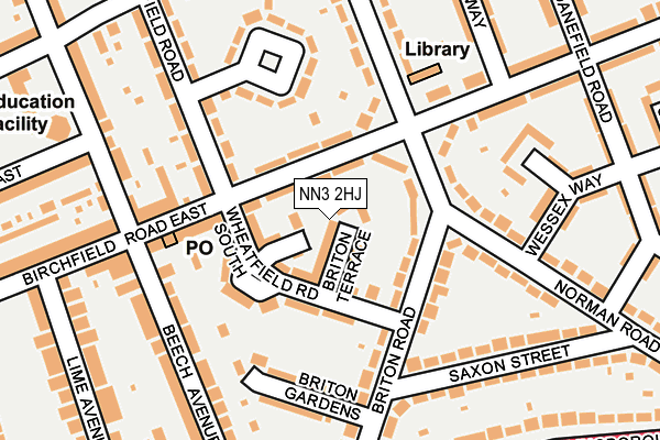 NN3 2HJ map - OS OpenMap – Local (Ordnance Survey)