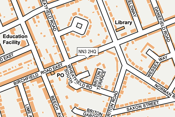 NN3 2HQ map - OS OpenMap – Local (Ordnance Survey)