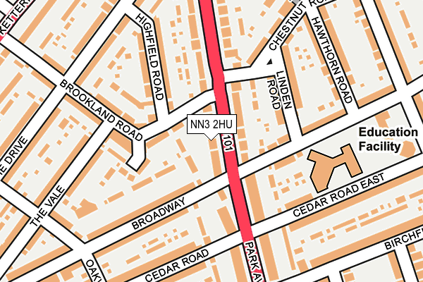 NN3 2HU map - OS OpenMap – Local (Ordnance Survey)