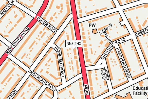 NN3 2HX map - OS OpenMap – Local (Ordnance Survey)