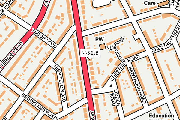 NN3 2JB map - OS OpenMap – Local (Ordnance Survey)