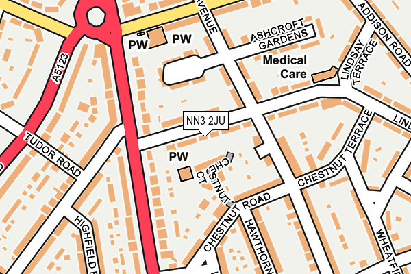 NN3 2JU map - OS OpenMap – Local (Ordnance Survey)