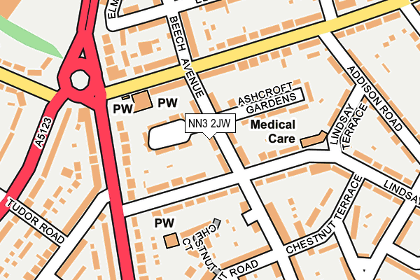 NN3 2JW map - OS OpenMap – Local (Ordnance Survey)