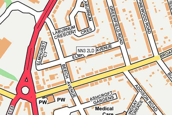 NN3 2LD map - OS OpenMap – Local (Ordnance Survey)