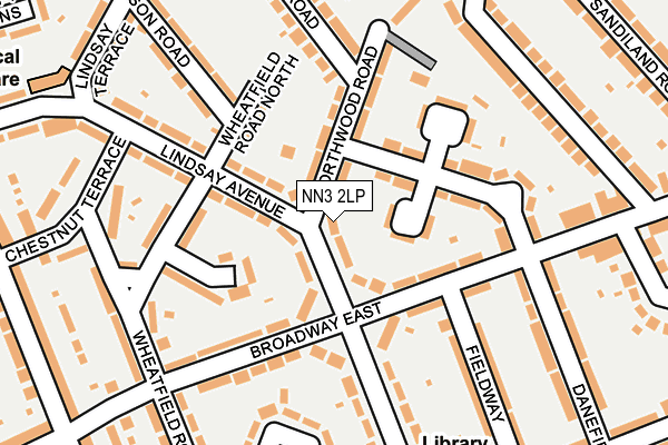 NN3 2LP map - OS OpenMap – Local (Ordnance Survey)