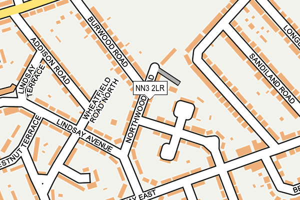 NN3 2LR map - OS OpenMap – Local (Ordnance Survey)