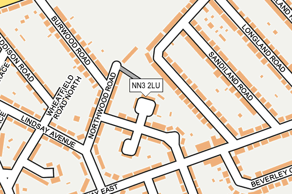 NN3 2LU map - OS OpenMap – Local (Ordnance Survey)