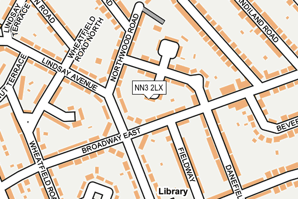 NN3 2LX map - OS OpenMap – Local (Ordnance Survey)