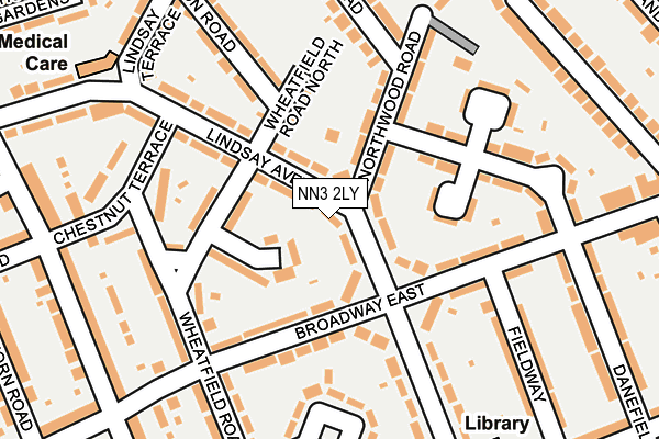 NN3 2LY map - OS OpenMap – Local (Ordnance Survey)