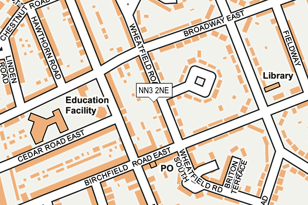 NN3 2NE map - OS OpenMap – Local (Ordnance Survey)