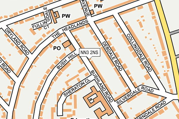 NN3 2NS map - OS OpenMap – Local (Ordnance Survey)