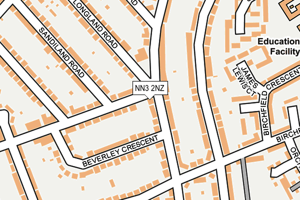 NN3 2NZ map - OS OpenMap – Local (Ordnance Survey)