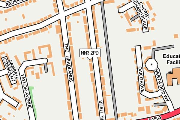NN3 2PD map - OS OpenMap – Local (Ordnance Survey)