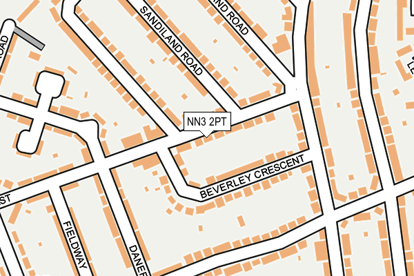 NN3 2PT map - OS OpenMap – Local (Ordnance Survey)
