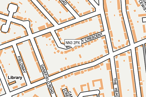 NN3 2PX map - OS OpenMap – Local (Ordnance Survey)