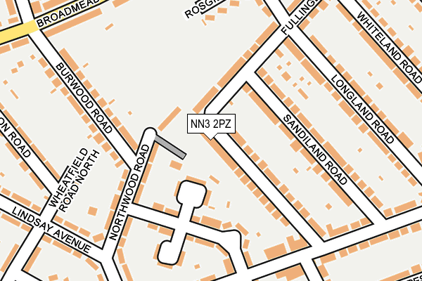 NN3 2PZ map - OS OpenMap – Local (Ordnance Survey)