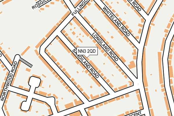 NN3 2QD map - OS OpenMap – Local (Ordnance Survey)
