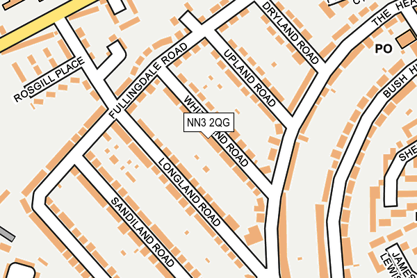 NN3 2QG map - OS OpenMap – Local (Ordnance Survey)