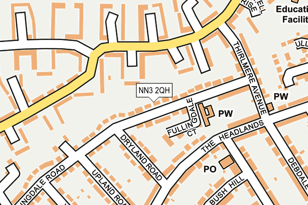 NN3 2QH map - OS OpenMap – Local (Ordnance Survey)