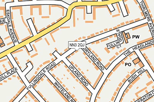 NN3 2QJ map - OS OpenMap – Local (Ordnance Survey)