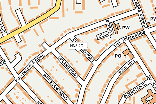 NN3 2QL map - OS OpenMap – Local (Ordnance Survey)