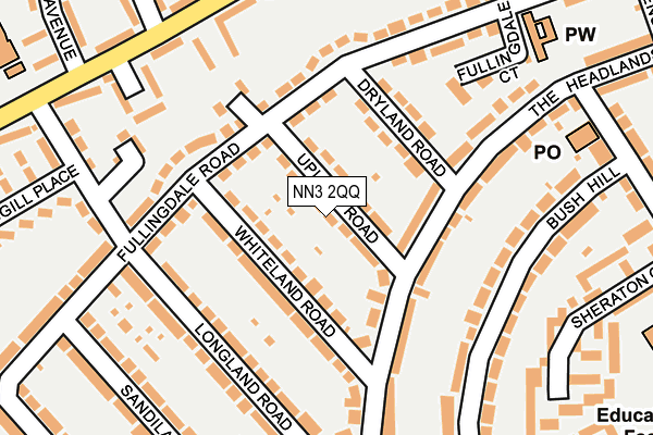 NN3 2QQ map - OS OpenMap – Local (Ordnance Survey)