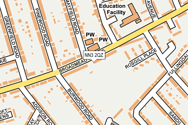 NN3 2QZ map - OS OpenMap – Local (Ordnance Survey)