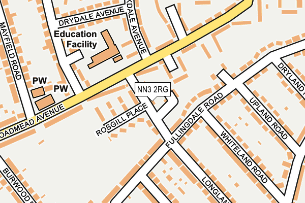 NN3 2RG map - OS OpenMap – Local (Ordnance Survey)