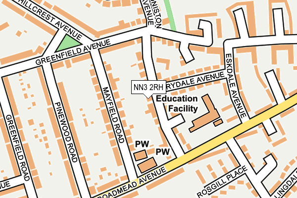 NN3 2RH map - OS OpenMap – Local (Ordnance Survey)