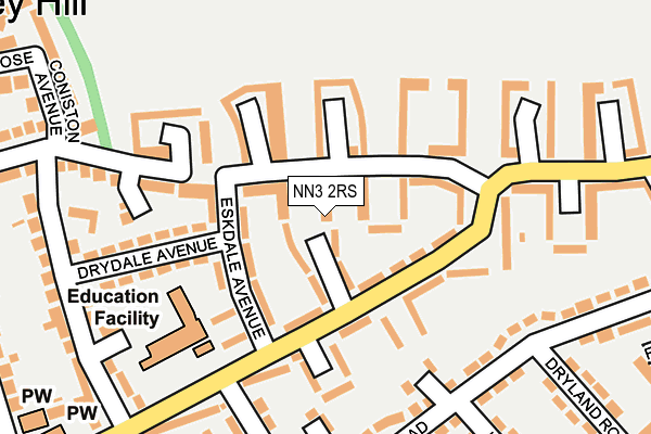 NN3 2RS map - OS OpenMap – Local (Ordnance Survey)