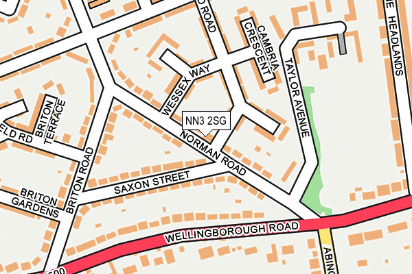 NN3 2SG map - OS OpenMap – Local (Ordnance Survey)