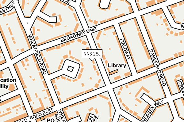 NN3 2SJ map - OS OpenMap – Local (Ordnance Survey)