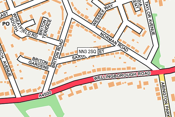 NN3 2SQ map - OS OpenMap – Local (Ordnance Survey)