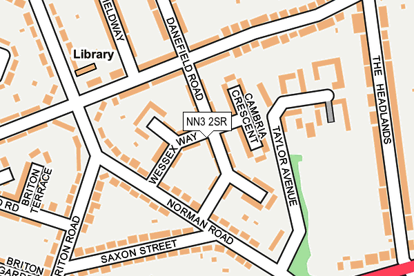 NN3 2SR map - OS OpenMap – Local (Ordnance Survey)