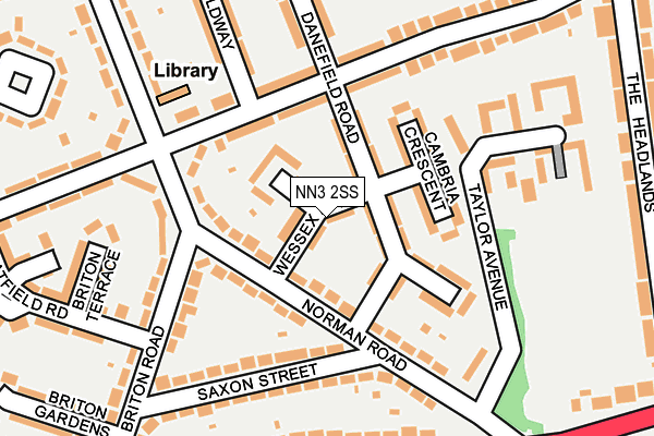 NN3 2SS map - OS OpenMap – Local (Ordnance Survey)