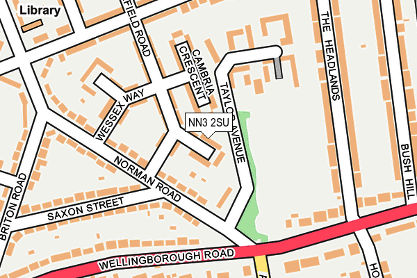 NN3 2SU map - OS OpenMap – Local (Ordnance Survey)