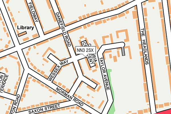 NN3 2SX map - OS OpenMap – Local (Ordnance Survey)