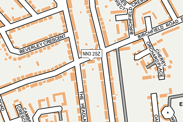 NN3 2SZ map - OS OpenMap – Local (Ordnance Survey)
