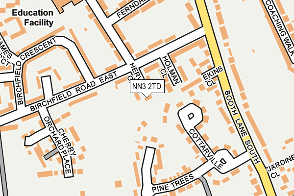 NN3 2TD map - OS OpenMap – Local (Ordnance Survey)