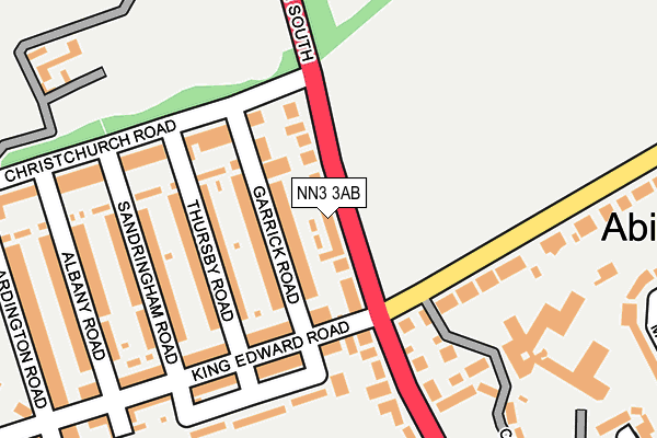 NN3 3AB map - OS OpenMap – Local (Ordnance Survey)